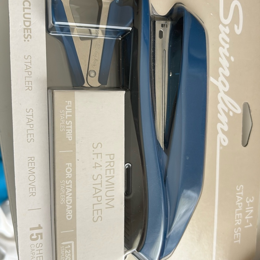 Swingline Stapler Set Staples Remover Blue